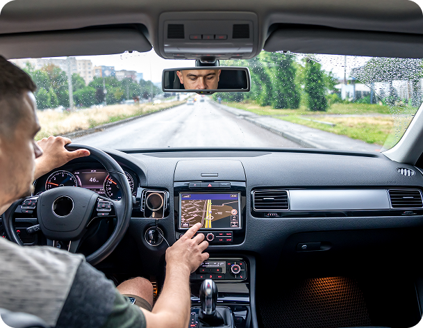 Driver assistance systems inside a vehicle