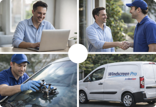 Windscreen replacement process preview